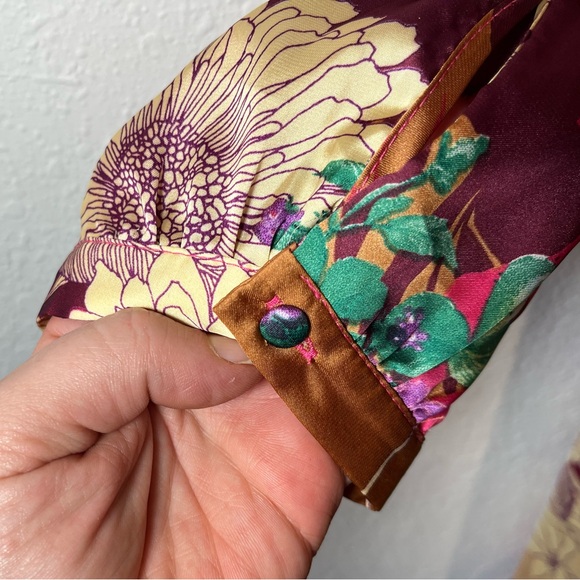 NWOT! Lulu's Put On A Smile Floral Maxi Wrap Dress - Picture 7 of 9